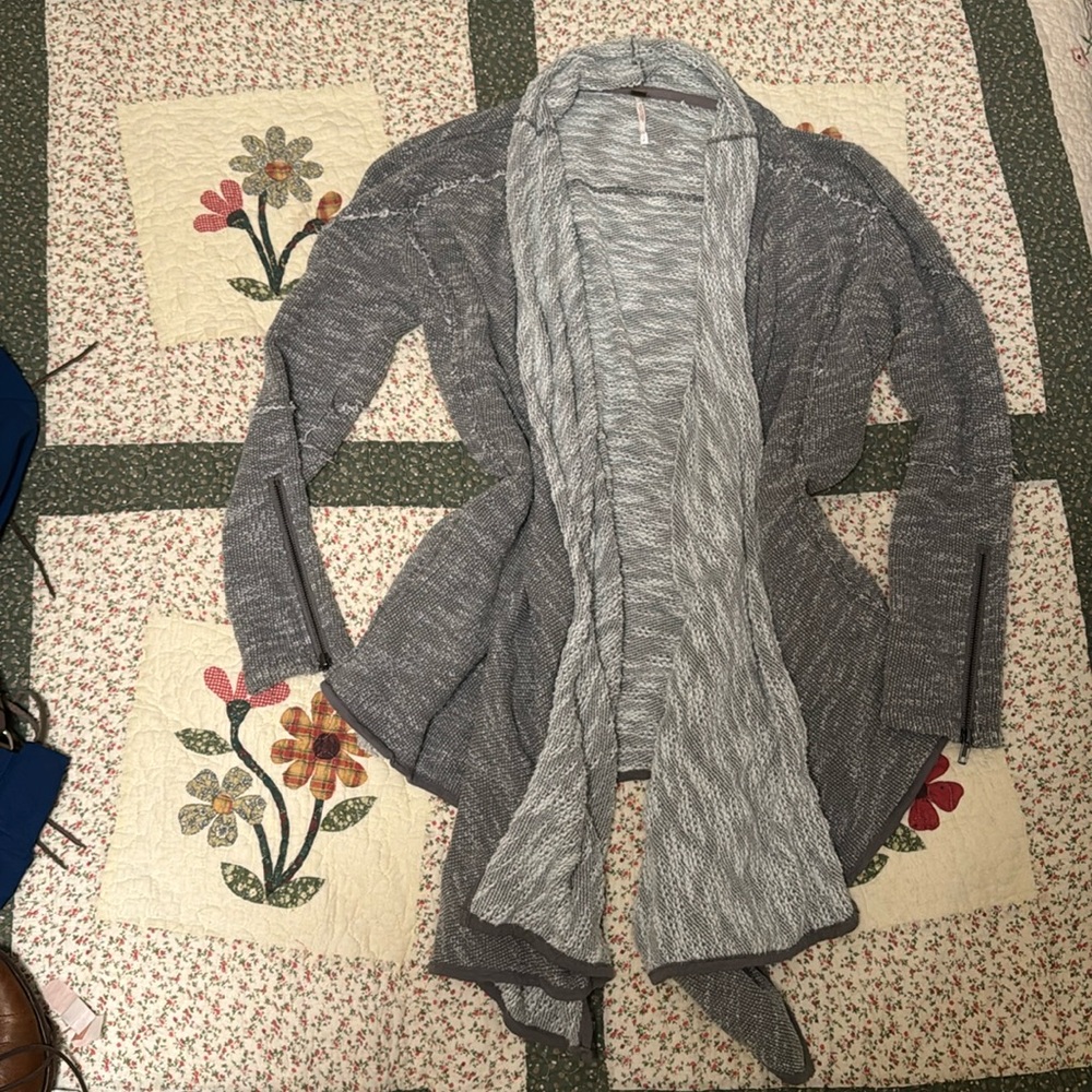 Oversized free people “in the loop” cardigan
